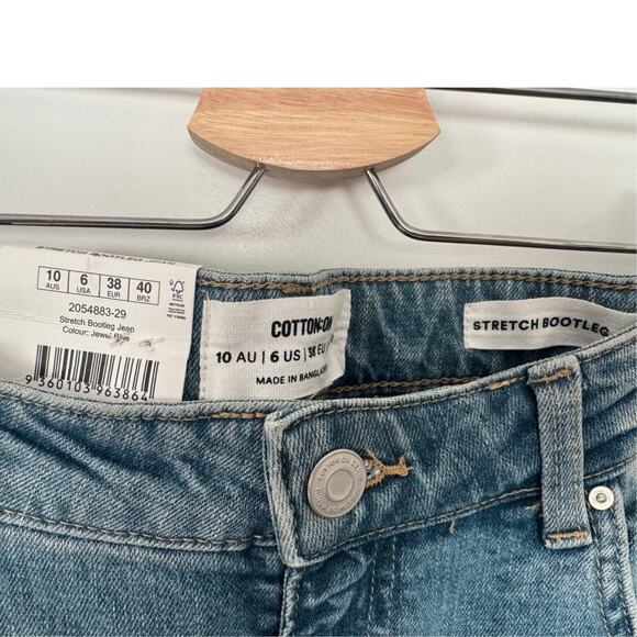 NWT COTTON ON Womens Stretch Bootleg Jean-Size 6 - Picture 7 of 7